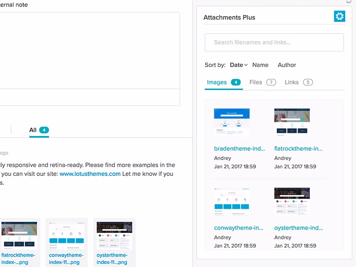 Attachments Plus Zendesk app