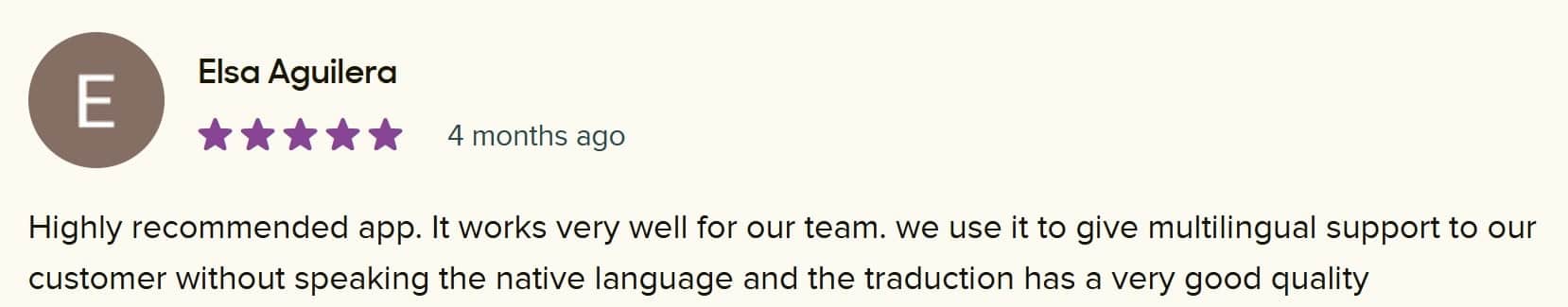 Zendesk Marketplace review by Elsa