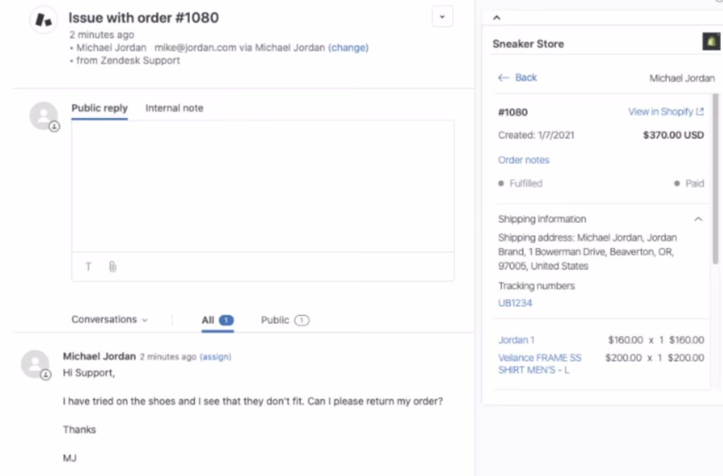 Shopify - Zendesk Integrations