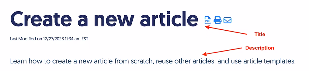 brief description of an article