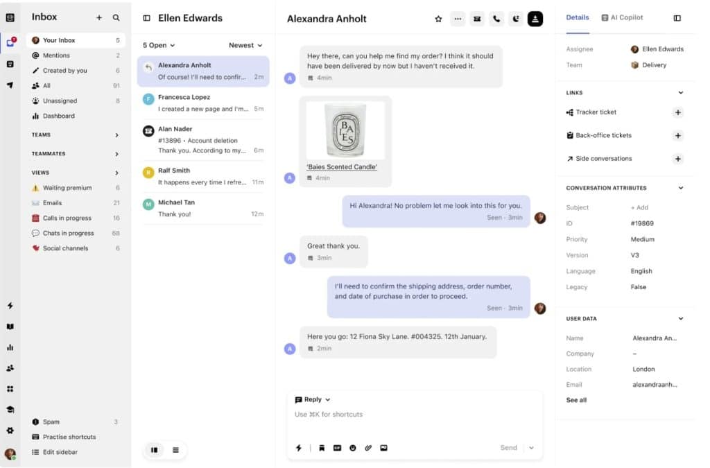 Intercom Inbox